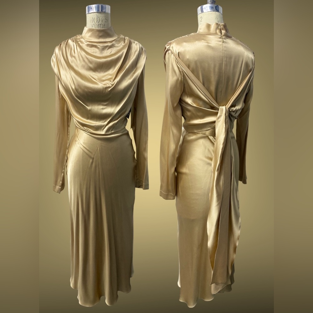 Brand new silk dress From Materiel size S